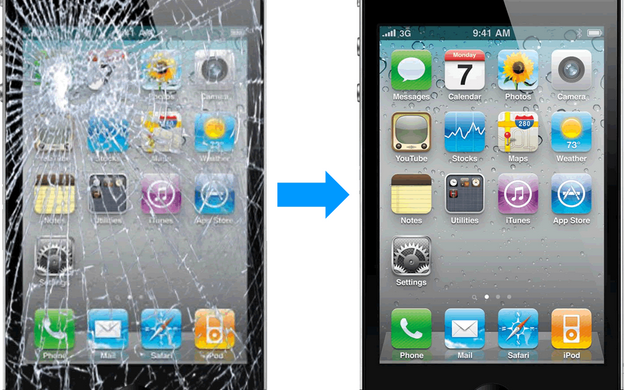 Cracked iPhone Glass Repair
